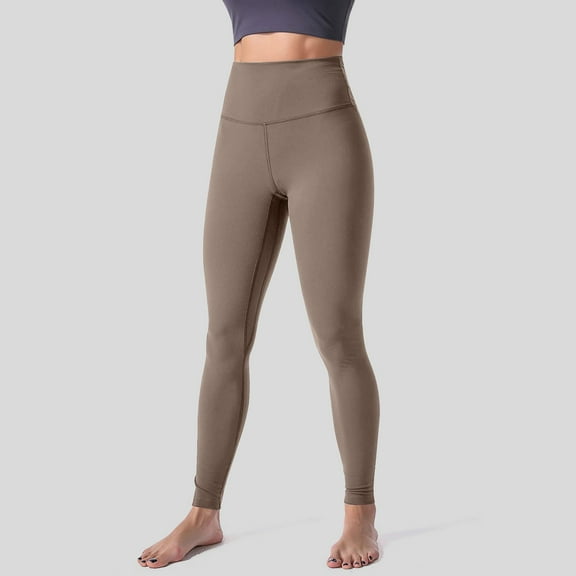 Pxiakgy Workout Leggings for Women with Pockets High Waisted Non See Through Tummy Control Butt Lifting Compression Yoga Pants Bronze L Bronze L