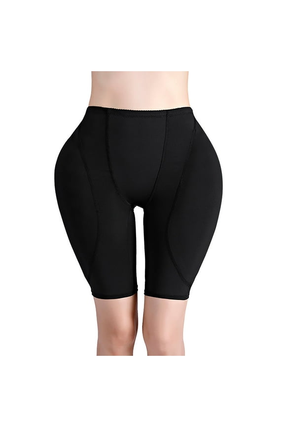 corset tops for women Butt Pads for Bigger Butt Hip Pads Hip Enhancer Upgraded Sponge Padded Butt Lifter Shapewear for Women shaperx bodysuit Black + L