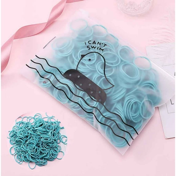 Pxiakgy headbands for women Girls 100 Pieces Of Rubber Band Children Tie Hair Colorful Hair Accessories Blue + One size