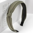 thumbnail image 1 of Pxiakgy headbands for women Headband WideBrimm Bow Womens Point Wave Band Tie Hair Headwrap Hairband Headband Army Green + One size, 1 of 2