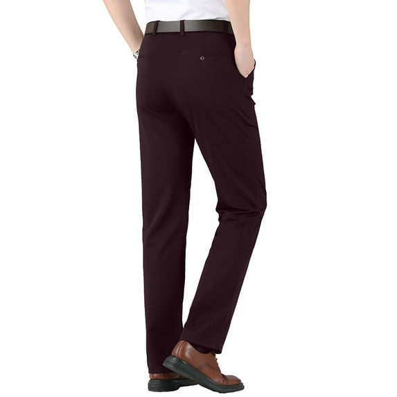 Pxiakgy jeans for men Elastic Waist Casual Business Color Men's Pants Thin High Trousers Solid Men's pants Men Casual Pants + M