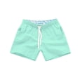 thumbnail image 1 of Pxiakgy jeans for men Pants Loose Quick Workout Men's Dry Swim Pants Three Shorts Beach Plain Quarter Men's swimwear Men swimwear Mint Green + L, 1 of 5