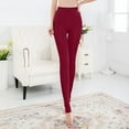 thumbnail image 1 of Pxiakgy leggings for women Womens Tights Warm Thickened Stretch Silken Mist Solid Color Seamless Lined Thermal Pantyhose StockingsWomen's Legging + XL, 1 of 9