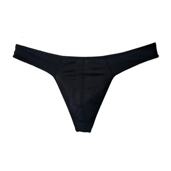 Pxiakgy mens briefs Men's Thongs Cotton Underwear Sports Underwear Men's Running Underwear Trackless And Fun T Pants Black+XXL