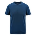 thumbnail image 1 of Pxiakgy mens dress shirts Men's Summer Casual Outdoor T-Shirt Plus Size Sport Fast-Dry Breathable Tops dress shirts for men mens shirts Navy + 4XL, 1 of 4