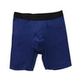 thumbnail image 1 of Pxiakgy mens underwear Mens Long Underwear Large Size High Waisted Cotton Boxer Shorts Sport White Elongated Solid Color Shorts mens boxer briefs boxer briefs for men pack Blue + S, 1 of 3