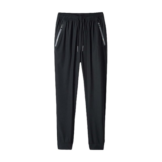 Pxiakgy pants for men Men And WoMen's Lightweight Joggers Pants Dry Running Hiking Pants Athletic Workout Track Pants with Zipper Pockets men's pants work pants for men BK2 + 3XL
