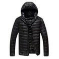 thumbnail image 1 of Pxiakgy parka jacket men Men's Casual Winter Jacket Warm Men Zipper Hooded Coat With PocketMen's Parkas Black + 3XL, 1 of 9