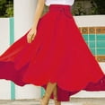 thumbnail image 1 of pxiakgy skirts for women women's fashion spring summer casual solid color long skirts red + m, 1 of 9