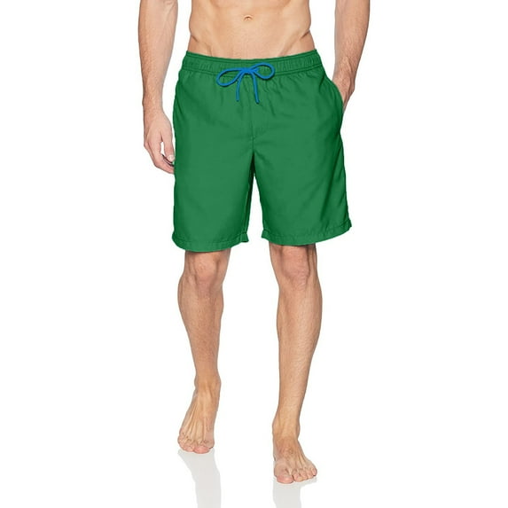 Pxiakgy mens swim trunks Sports Net Beach Shorts Dry Quick With Inner Casual Pants Men's Shorts Men's Swimwear mens shorts shorts for men Green + L