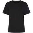 thumbnail image 1 of Pxiakgy t shirts for women womens t shirts Women's Short Sleeve T Shirt Casual Crew Neck Top Basic Summer Loose T Shirt Black + L, 1 of 4
