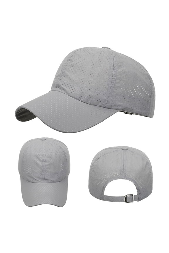 womens baseball caps Fashion Women Men Sport Mountain Climbing Breathable Beach Baseball Cap Hip Hop Hat Sun Hat hats for women Grey + One size