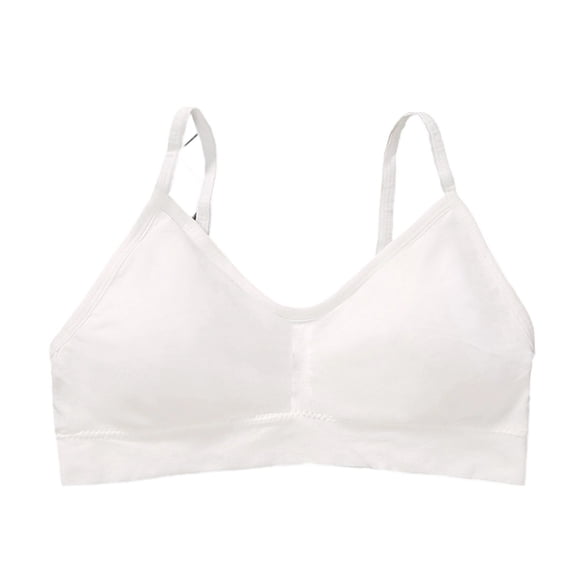 Pxkloy Sports Bras Women Plus Seamless Wireless Bras Spaghetti Strap Bras Mesh Breathable Thin Bras Running Gym Activewear 2025 White,S