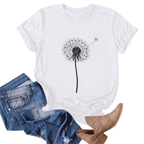 Pxxlle Womens Cotton T Shirts Loose Fit Short Sleeve Going Out Beach Tshirts Fashion Graphic Tees Casual Summer Crewneck Tshirt (Black S)