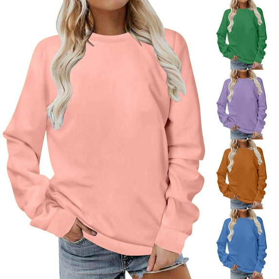 Pxxlle Womens Plus Size Sweatshirts for Fall and Winter Casual Crewneck Pullover Tops Loose Fit Long Sleeve Oversized Sweatshirt Green XXXL