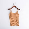 thumbnail image 1 of Pxxlle Womens Tank Tops with Built in Bras Adjustable Spaghetti Strap Camisole Tops Plus Size Workout Vest Tops Basic Undershirts, 1 of 6