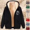 thumbnail image 1 of Pxxlle Womens Zip Up Hoodie Plus Size Fleece Lined Hooded Jackets Casual Winter Long Sleeve Sweatshirts Trendy Graphic Hoodies with Pockets Blue XXL, 1 of 5
