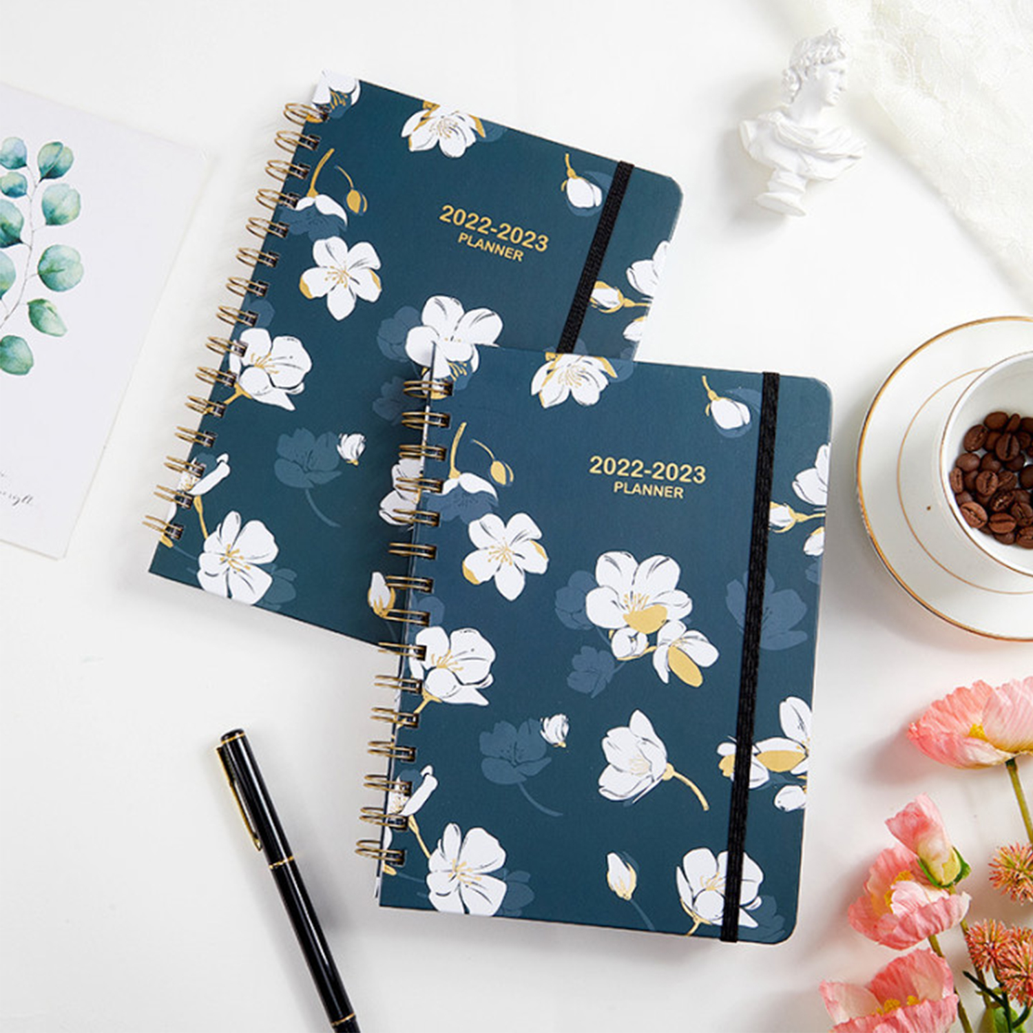Pxymoer Smart Spiral Bound Notebook 2022-2023 Planner Blank Diaries and Journals