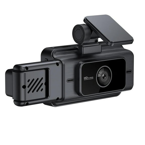Pxyqht 1080P Dash Cam Front Inside Rear Recorder WiFi Control with Night Vision Gravity Sensor and 32G Card for Cars,Easy Setup Driving Camera