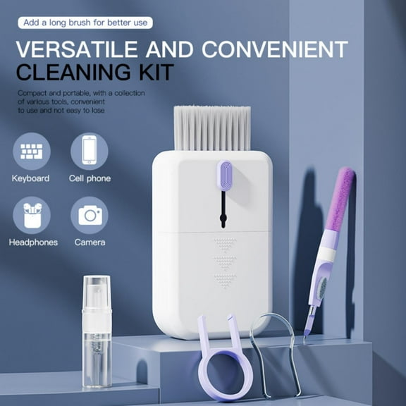 Pxyqht 11 In 1 Cleaning Kit, Multifunctional Electronic Cleaner, Bluetooth Headphone Cleaner, Computer Keyboard Cleaning Tools, Travel-Friendly Cleaning Solution