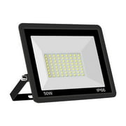 Pxyqht 50W LED Floodlight, Super Bright Outdoor Light, IP66 Waterproof Floodlights, Energy Saving Stadium Light, Suitable for Gardens and Warehouses