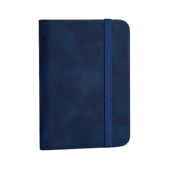 Pxyqht A7 Portable English Planner Notebook Leather Journal for Daily Planning and Note-Taking for Students and Office Workers