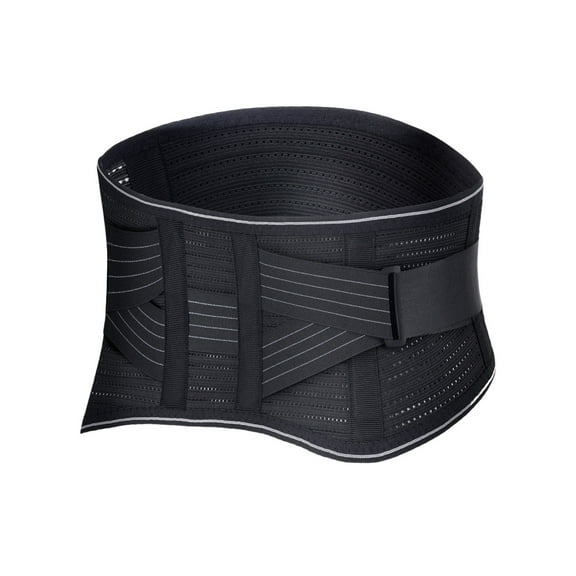 Pxyqht Adjustable Back Brace Support Belt with Steel Plates and Spring Splints for Back Pain Relief and Posture Correction, Breathable Design for Daily Wear and Exercise
