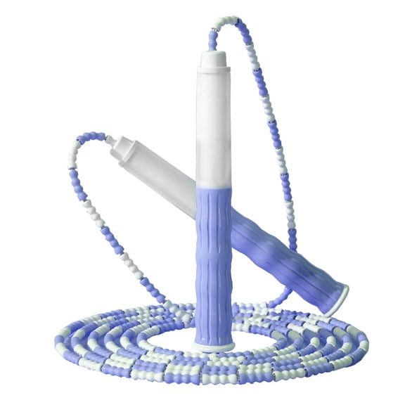 Pxyqht Adjustable Rope Skipping with Soft PVC Beads for sons and Adults - Durable Nylon Jump Rope for Fitness, Exercise, and Coordination Skills
