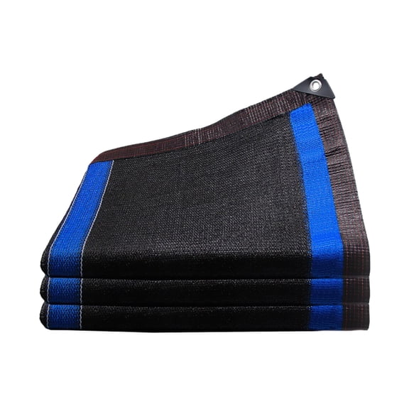 Pxyqht Blue Reinforced Sun-Block Shade Cloth for Outdoor Use,HDPE Mesh Netting for Courtyard, Garden, Pool, and BBQ Area,UV Protection, Breathable Design, Easy Installation
