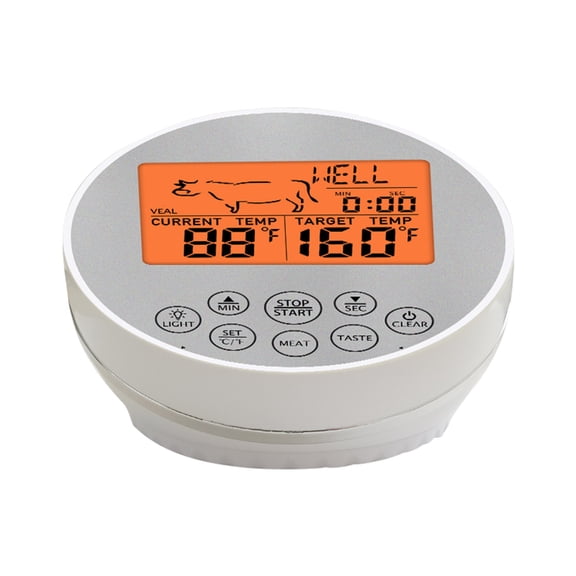 Pxyqht Digital Instant Read Meat Thermometer Kitchen Cooking Grill BBQ Candy Home Brewing Food Thermometer with High Low Temperature Alarm