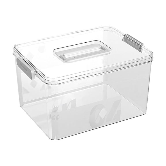 Pxyqht Folding Storage Box Thickened Plastic Toy Organizer Multi-Purpose Container for Bedroom Living Room Kitchen Office Space Saving Clear Design
