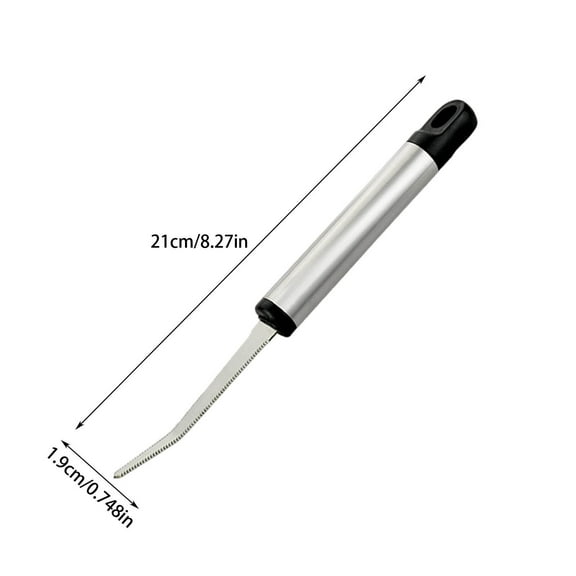 Pxyqht Grapefruit Knife Serrated Fruit Cutter Curved Design Kitchen Utensil Safe Easy to Use Multifunctional Tool for Grapefruit and Other Fruits