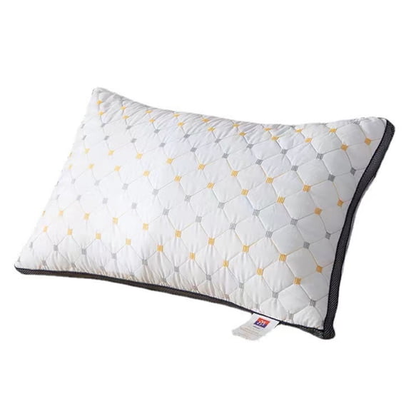 Pxyqht High Resilience Pillow Core Non-Collapsing Soft Supportive Bed Pillow for Back Side Stomach Sleepers Comfortable Breathable Microfiber Pillow for Home Use