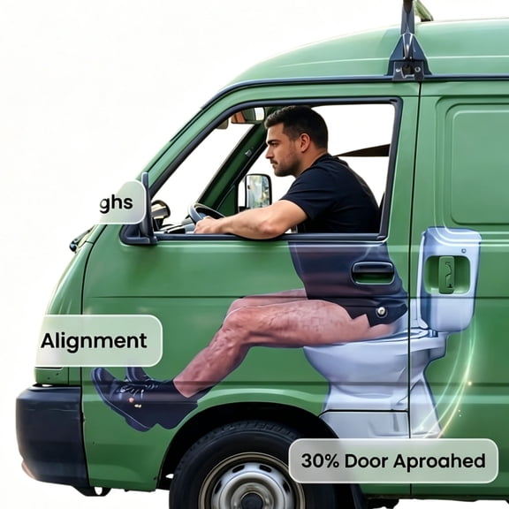 Pxyqht Hilarious Toilet-themed Windscreen Stickers for Funny Car Humor and High Visibility Driving Fun Perfect for Traffic Jokes and Comedic Commutes