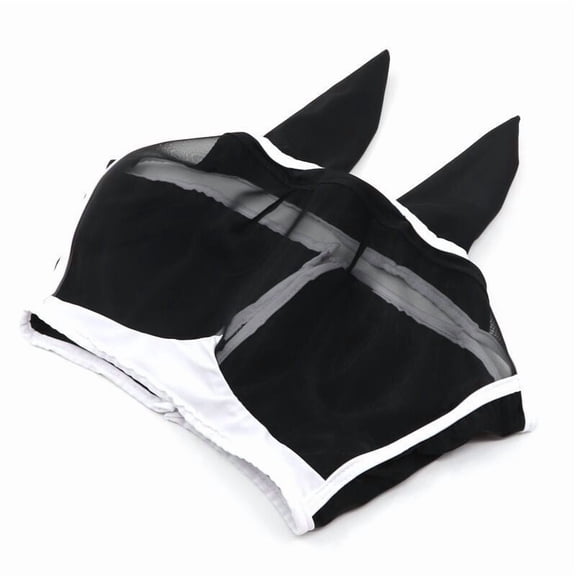 Pxyqht Horse Fly Mask Insect Protection Breathable Mesh Comfortable for Sensitive Horses with Eye and Nose Sun Protection Ideal for Grazing and Turnout
