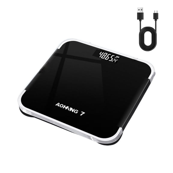 Pxyqht Indoor Digital Weight Scale with High-Definition LCD Display Rechargeable Mini Electronic Scale for Home Use Stylish and Durable Fitness Tracking Scale