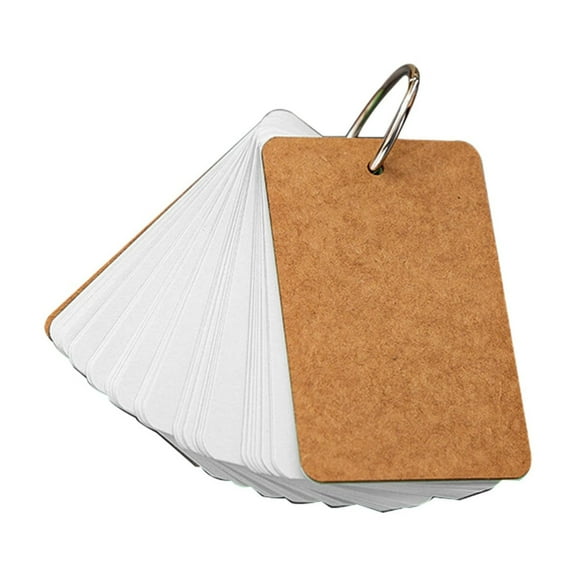 Pxyqht Iron Ring Loose-leaf Book, Handwritten Blank Card, Study Room Office Tool, Eco-friendly Note-taking, Portable Learning Resource