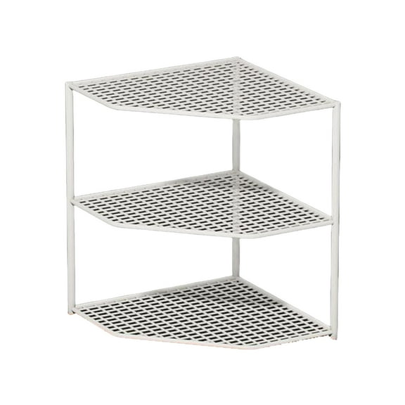 Pxyqht Kitchen Corner Pot Storage Rack,Metal Layered Rack for Efficient Space Utilization,Perfect for Cabinets and Countertops, Easy to Install and Organize Pots and Pans