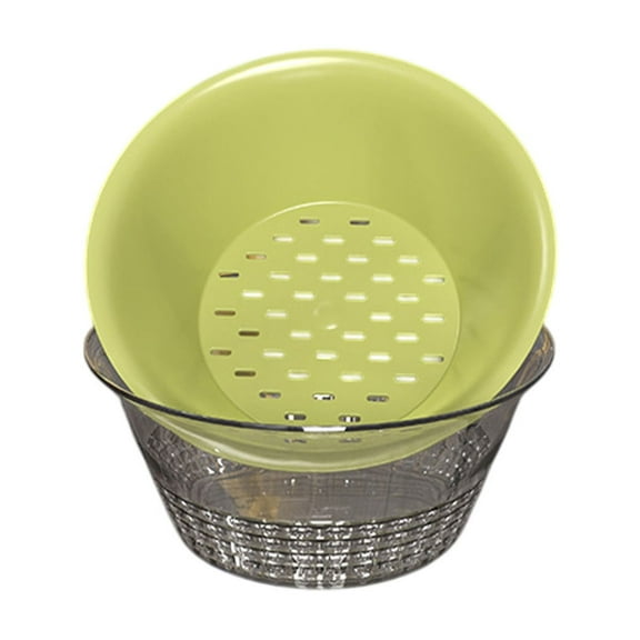 Pxyqht Kitchen Organizer Basket,Food Safe Plastic Drainer for Vegetables, Multi-Purpose Storage Container, Sturdy Easy Clean Solution for Kitchen and Outdoor Use