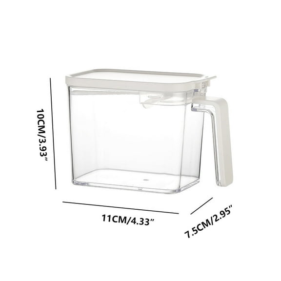 Pxyqht Kitchen Quantitative Seasoning Box- Household Transparent Jar- Seasoning Bottle- Sealed Seasoning Jar
