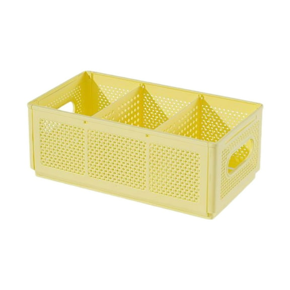 Pxyqht Large Capacity Storage Basket, Folding Storage Basket, Durable Plastic Organizer, Multi-Purpose Storage Solution, Efficient Home Office Storage