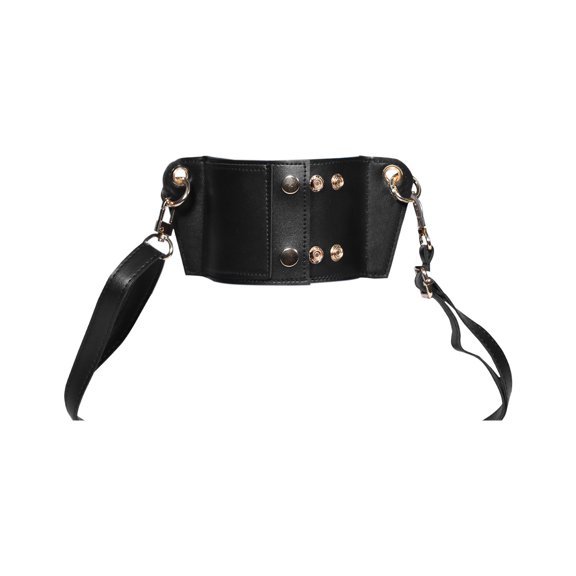 Pxyqht Leather Crossbody Cup Sleeve Adjustable Lanyard Water Bottle Strap Durable Synthetic Leather Mug Holder for Hiking Outdoor Activities