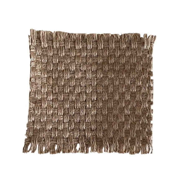 Pxyqht Linen Crocheted Coaster for Aromatherapy Candle Accessory Vintage Style Photography Prop Natural Fabric for Home Decor Bloggers Product Shoots