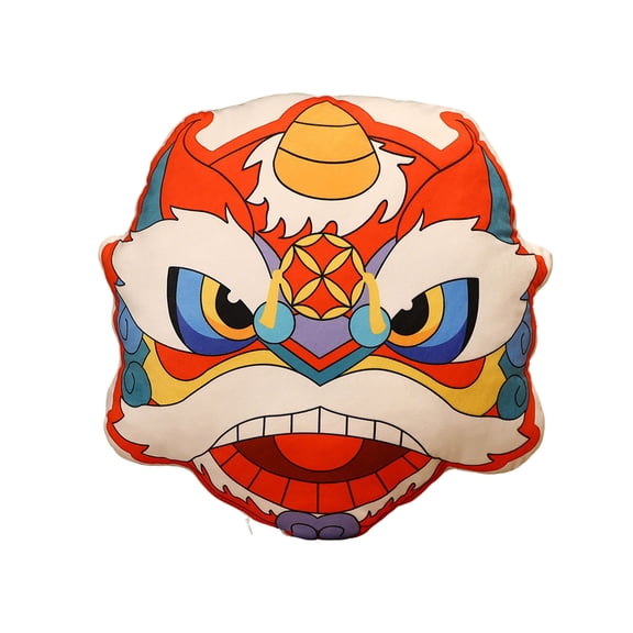 Pxyqht Lions Shaped Throw Pillow Lumbar Support Cushion for Sofa Bed Office Decor Ergonomic Backrest Cushion for Home and Gifts