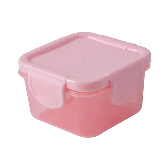 Pxyqht Mini Food Storage Container Thickened Thermal Box Portable Sealed Snack Dispenser with Lid for Baby Meals Bento and Leftover Storage