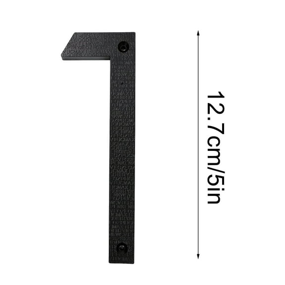 Pxyqht Modern Metal House Numbers 5 Inch ABS Weather-Resistant Door Number Stylish Address Letters for Homes Apartments Hotels Mailboxes Outdoor Signs