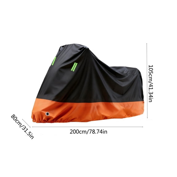 Pxyqht Motorcycle Cover Waterproof UV Protection Aluminum Foil Heat Shield All Season Outdoor Indoor Motorbike Storage Protection for Cruisers Sportbikes Scooters