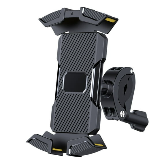Pxyqht Motorcycle Phone Mount Universal Mobile Holder with Anti-Shake Design 360° Rotation Easy Installation and One-Click Lock for Safe Cycling Navigation