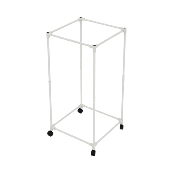 Pxyqht Movable Rotating Floor Standing Clothes Hanger,Indoor Clothes Drying Rack for Dormitories and Schools, Sturdy Plastic Design with 360° Wheels for Easy Mobility and Space-Saving Storage