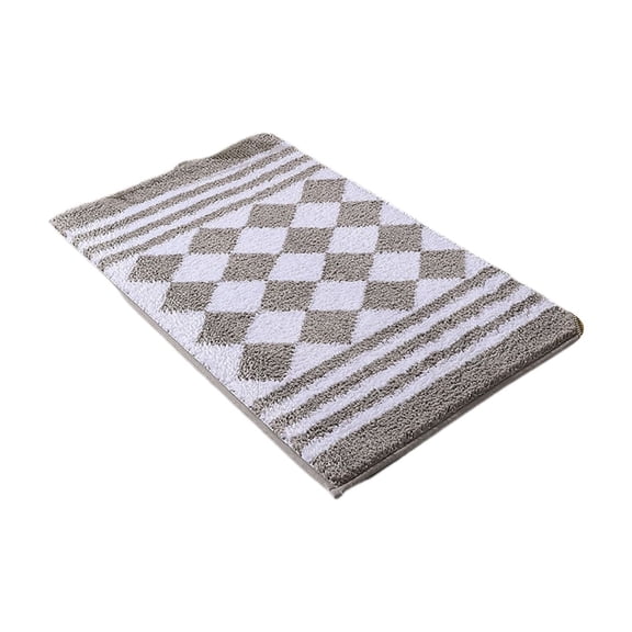 Pxyqht Non Slip Bathroom Mat, Absorbent Floor Mat, Thick Foot Mat, Flocking Area Mat, Ideal for Bathrooms and Bedrooms